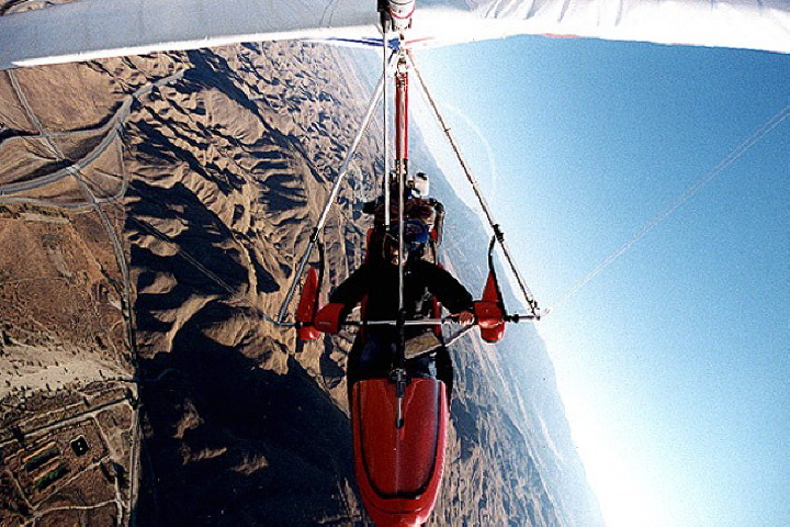 Flying near Big Bear Mountain