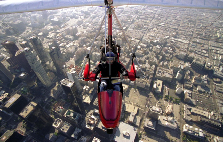 Downtown Los Angeles by trike