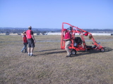 Phil Dietro prepares to make the first PPC flight