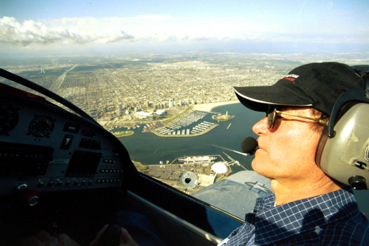 Over the Los Angeles Harbor