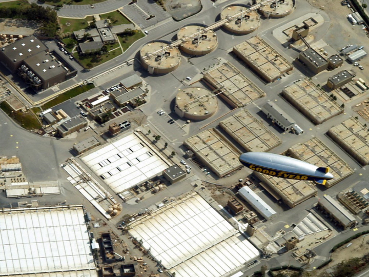 The Goodyear Blimp from Above